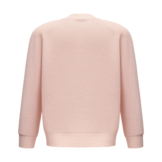 Cashmere cardigan with signature animal print