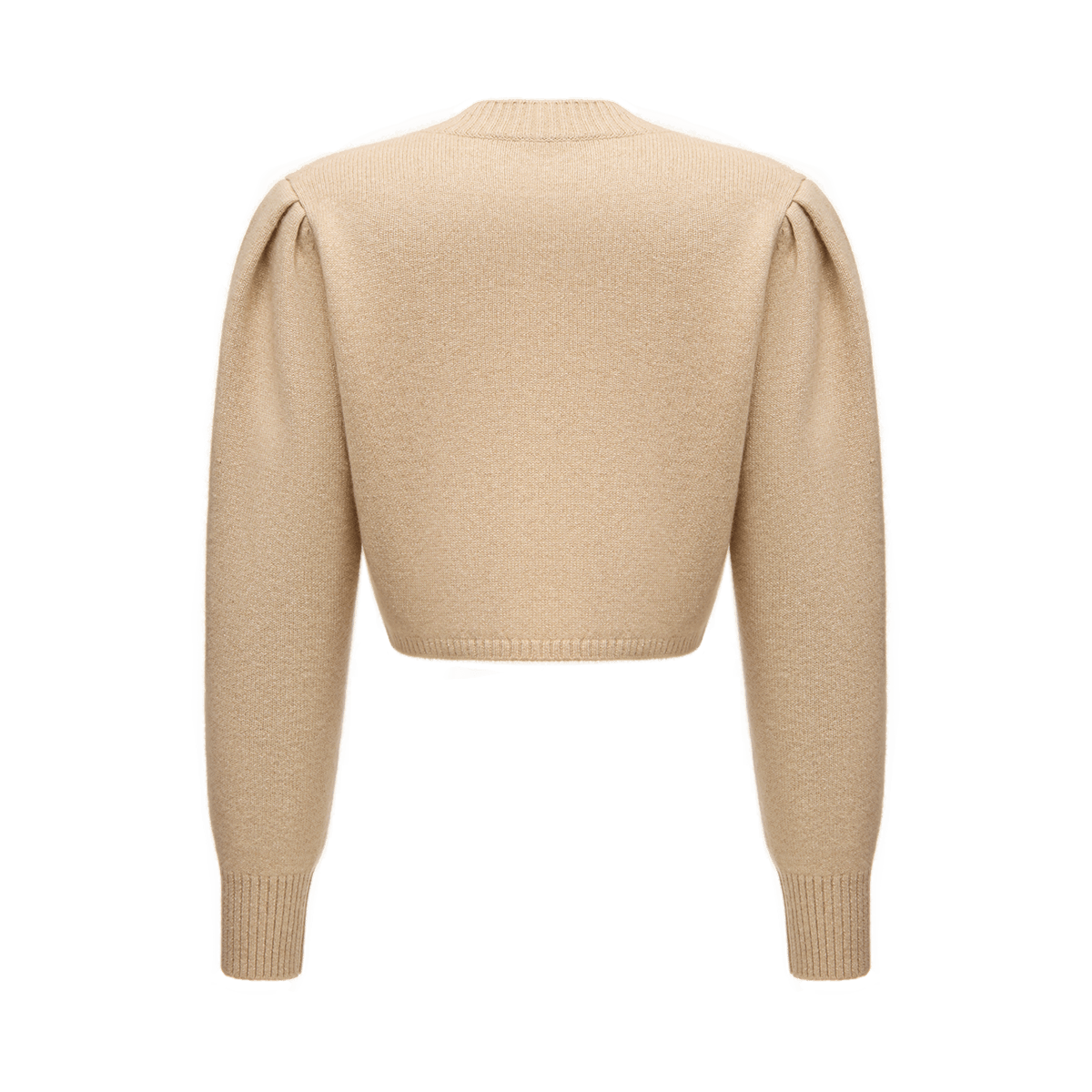 Cropped cashmere jumper with a signature symbol