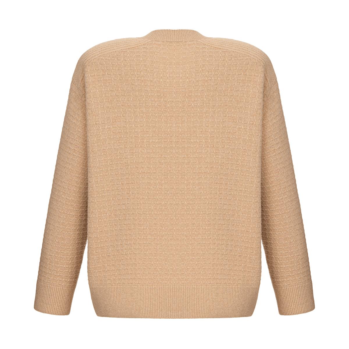 Cashmere cardigan with signature lace chevron