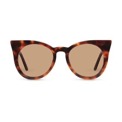 Sunglasses in a soft cat-eye shape