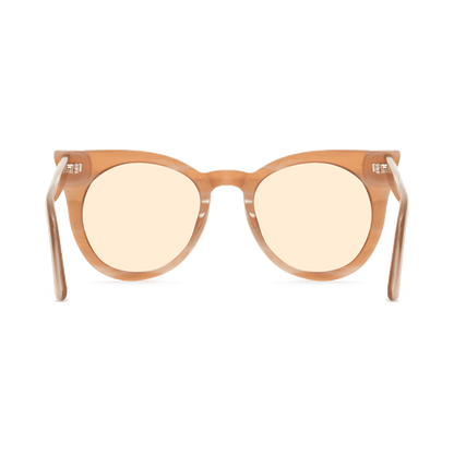 Sunglasses in a soft cat-eye shape
