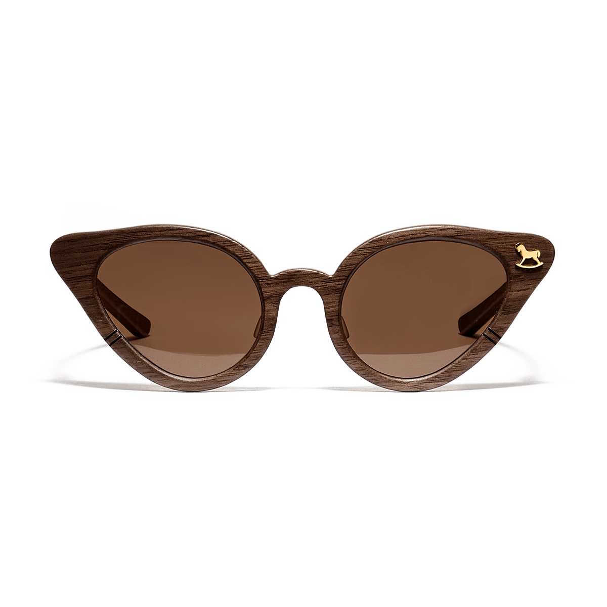 Sunglasses with wooden temples