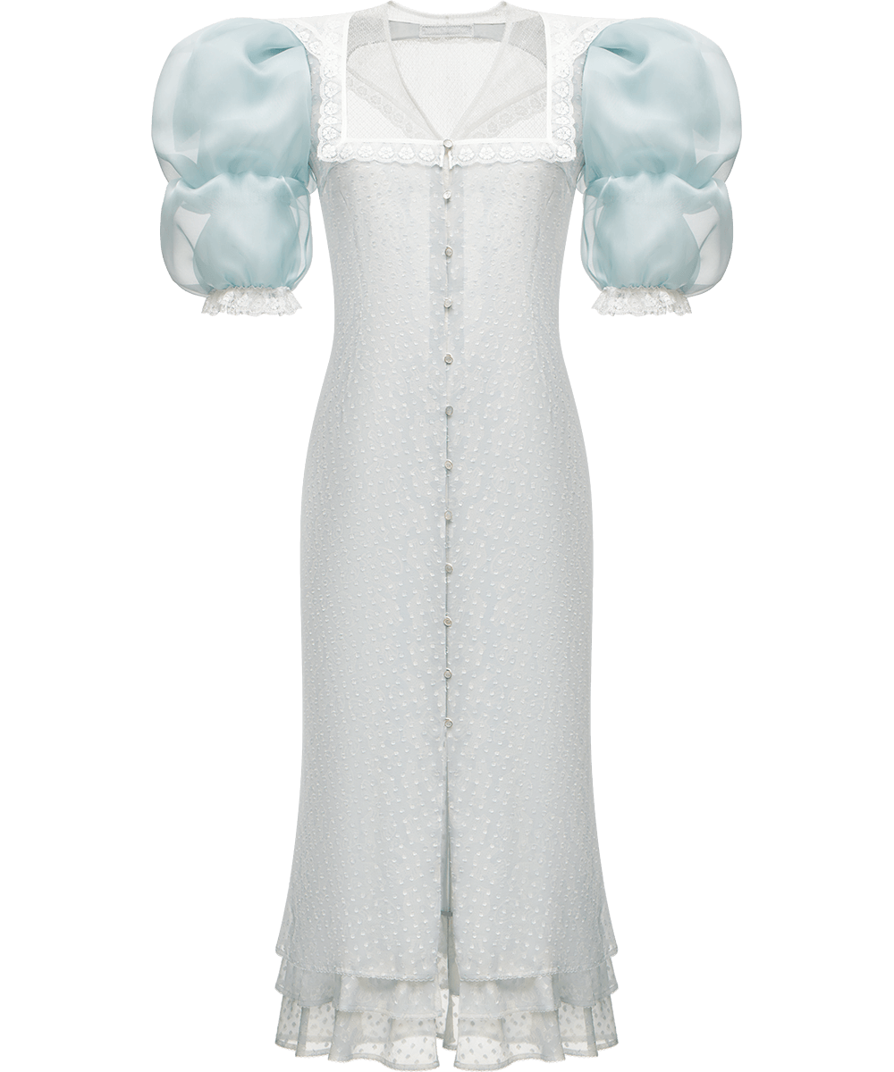 Cotton dress with signature floral and animal prints