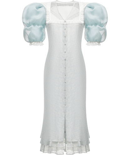 Cotton dress with signature floral and animal prints
