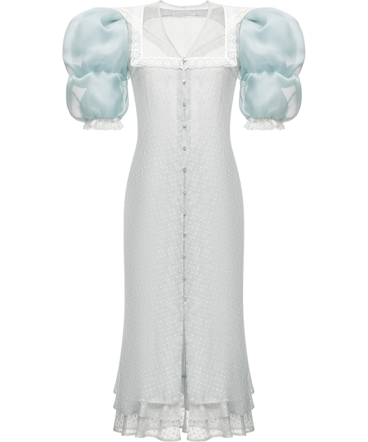 Cotton dress with signature floral and animal prints