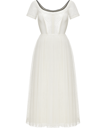 Lace dress with an apron