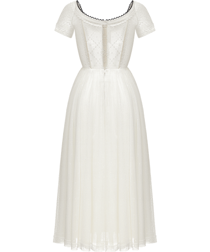 Lace dress with an apron