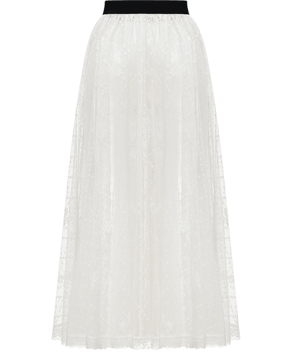 Lace dress with an apron