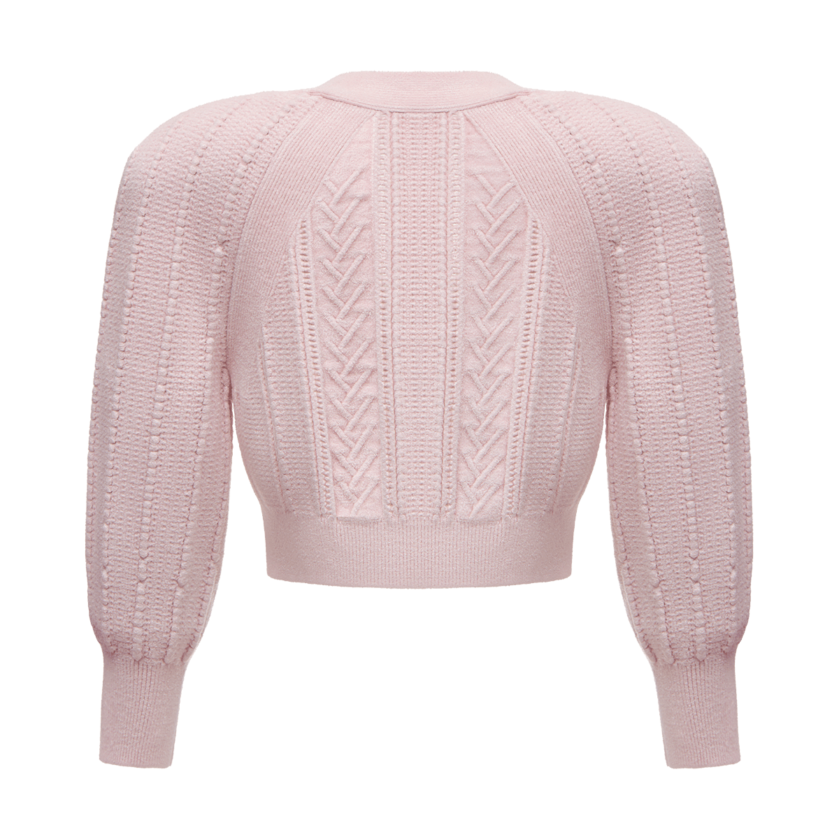 Cardigan with voluminous shoulders