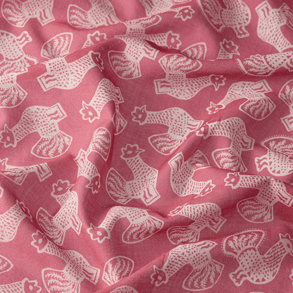Cotton scarf with signature animal print