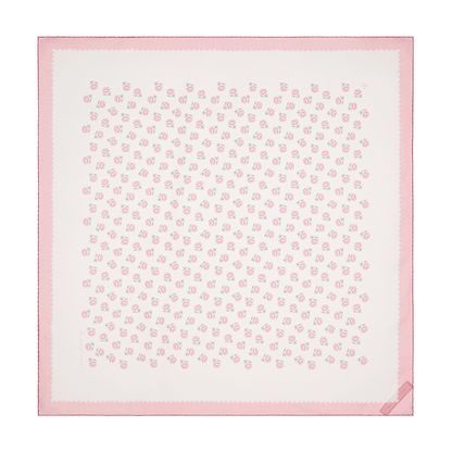 Silk scarf with signature floral print