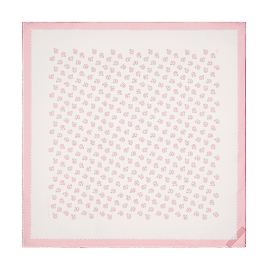 Silk scarf with signature floral print