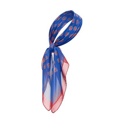 Silk scarf with signature floral print