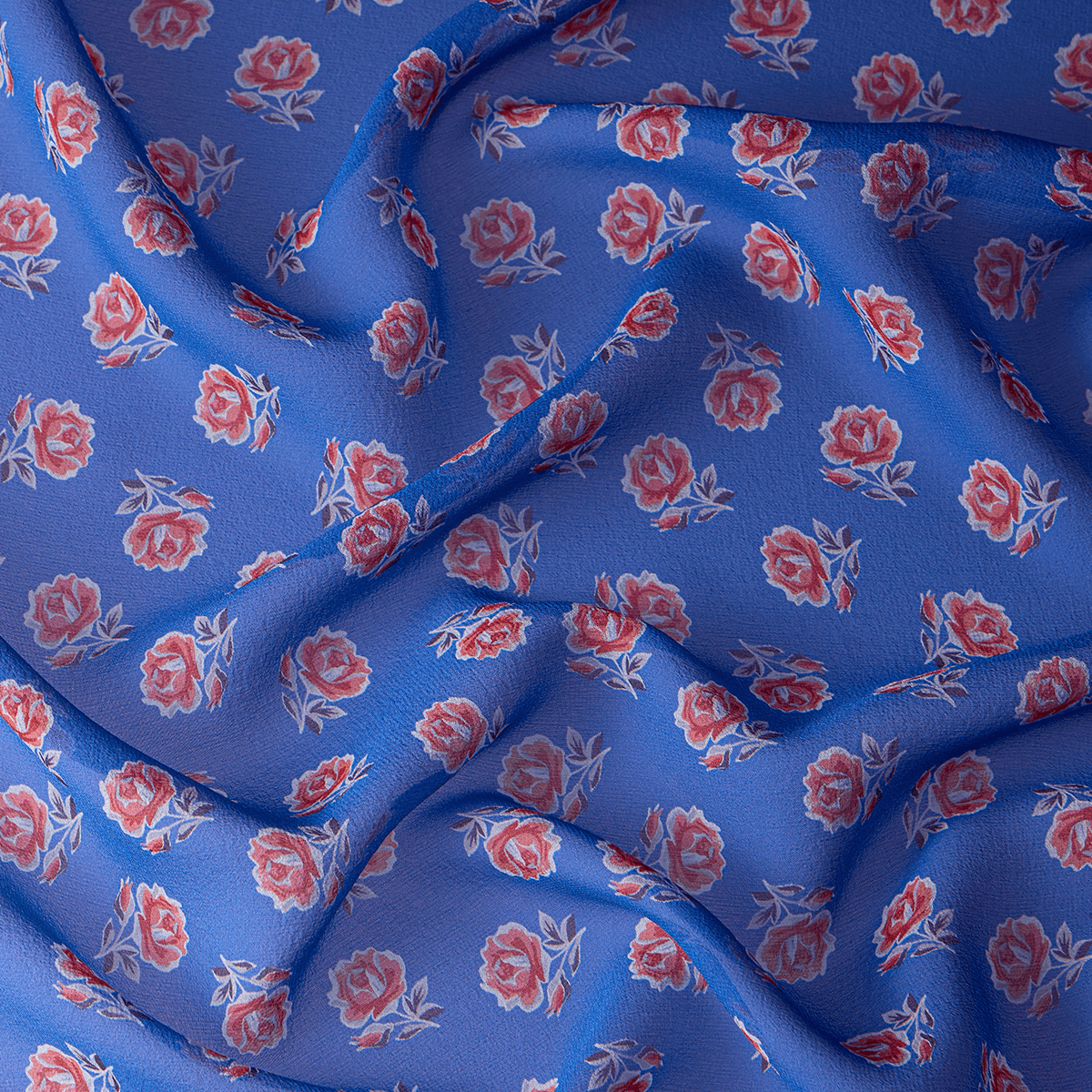 Silk scarf with signature floral print