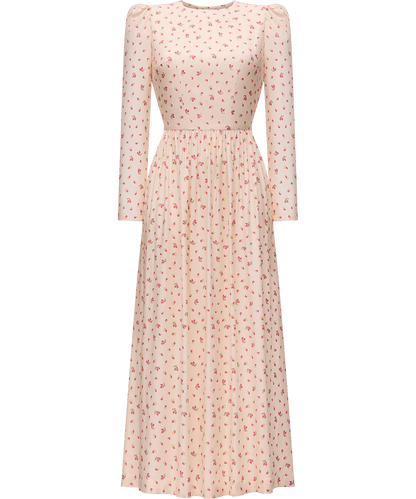 Viscose dress with a signature floral print