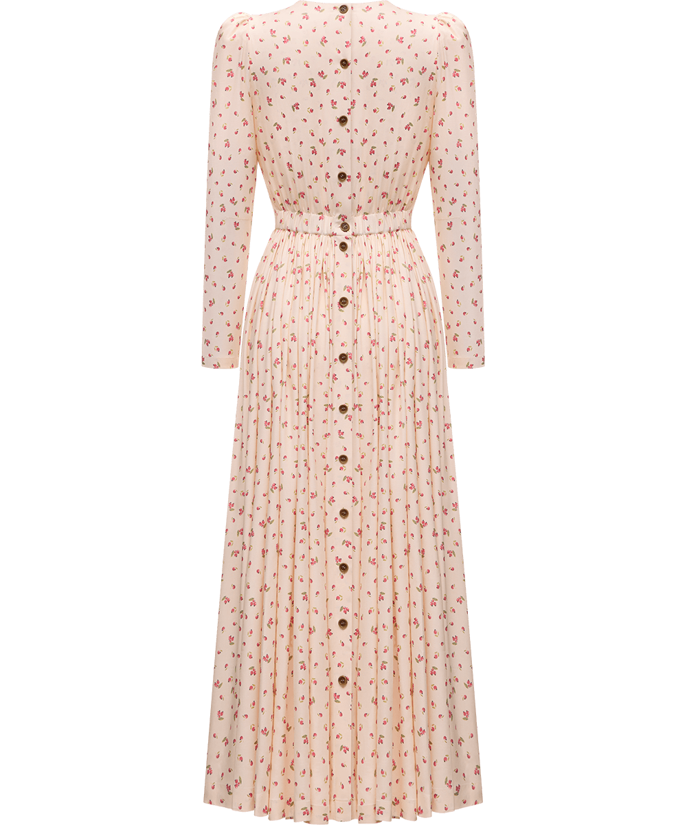 Viscose dress with a signature floral print