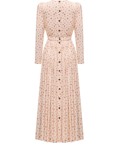 Viscose dress with a signature floral print