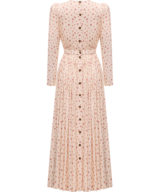 Viscose dress with a signature floral print