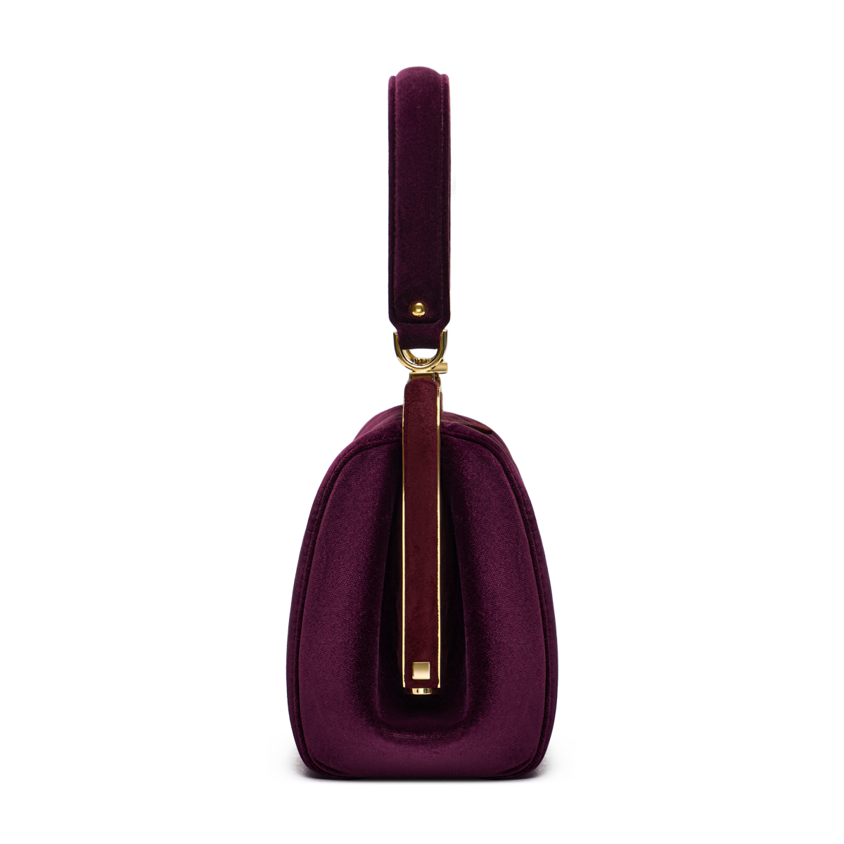 “Ira” velvet and leather bag