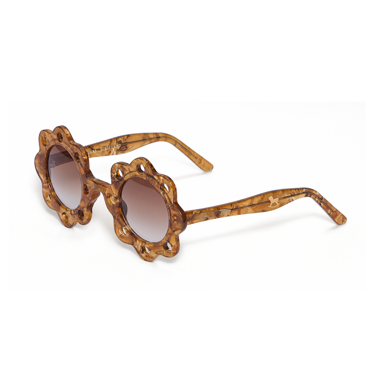 Daisy-frame sunglasses