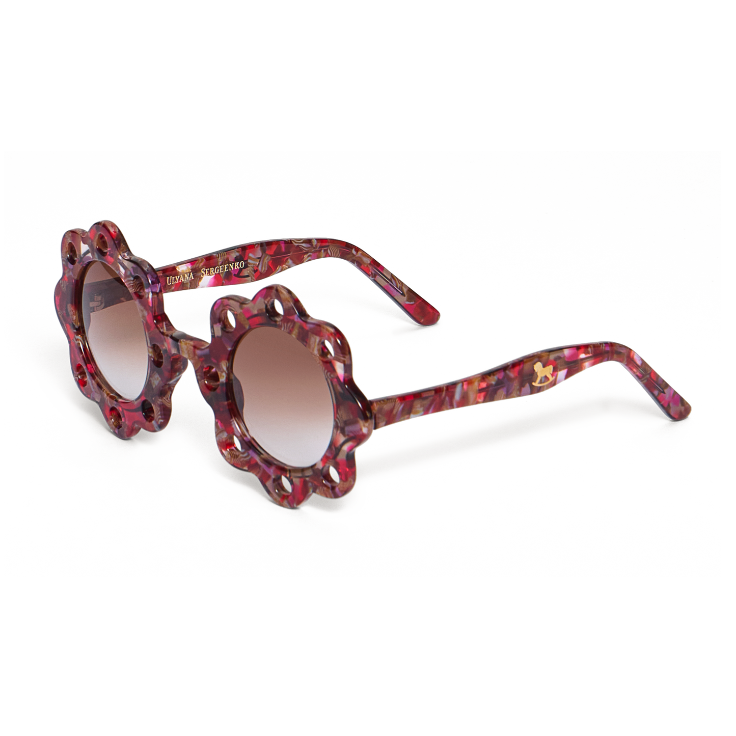 Daisy-frame sunglasses