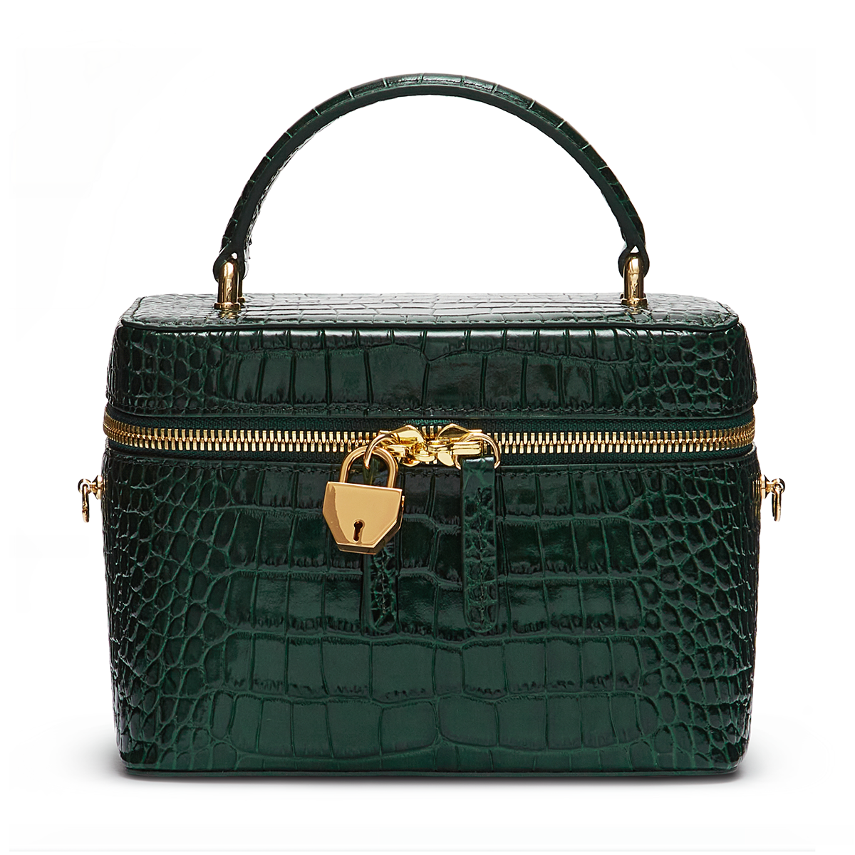 Leather bag with signature charm