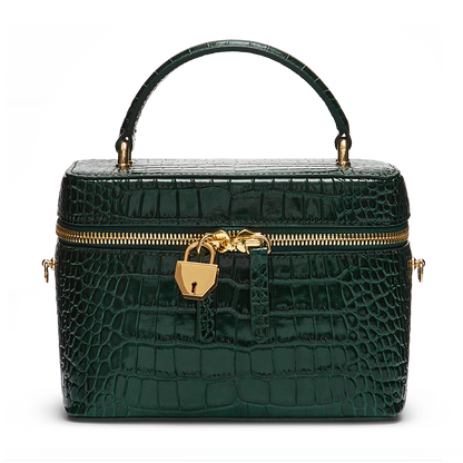 Leather bag with signature charm