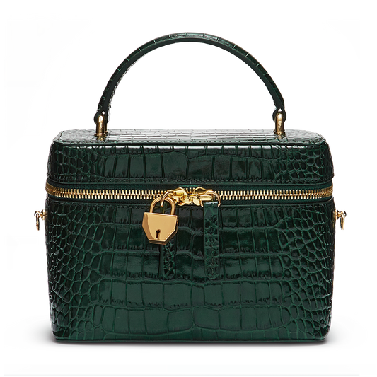 Leather bag with signature charm