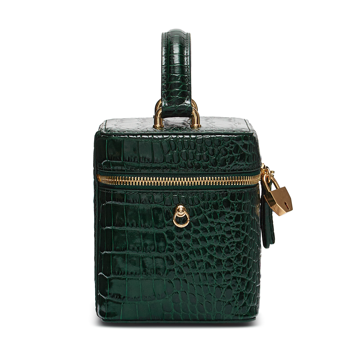 Leather bag with signature charm