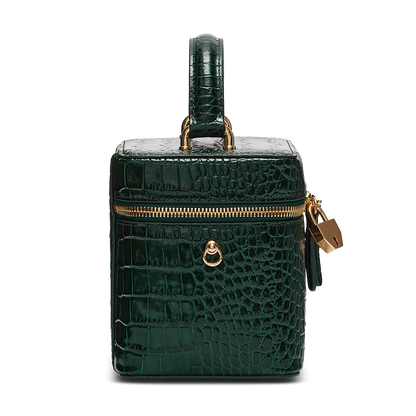 Leather bag with signature charm