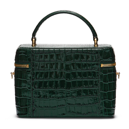 Leather bag with signature charm