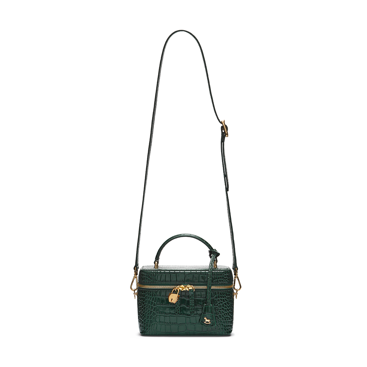 Leather bag with signature charm