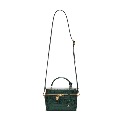 Leather bag with signature charm