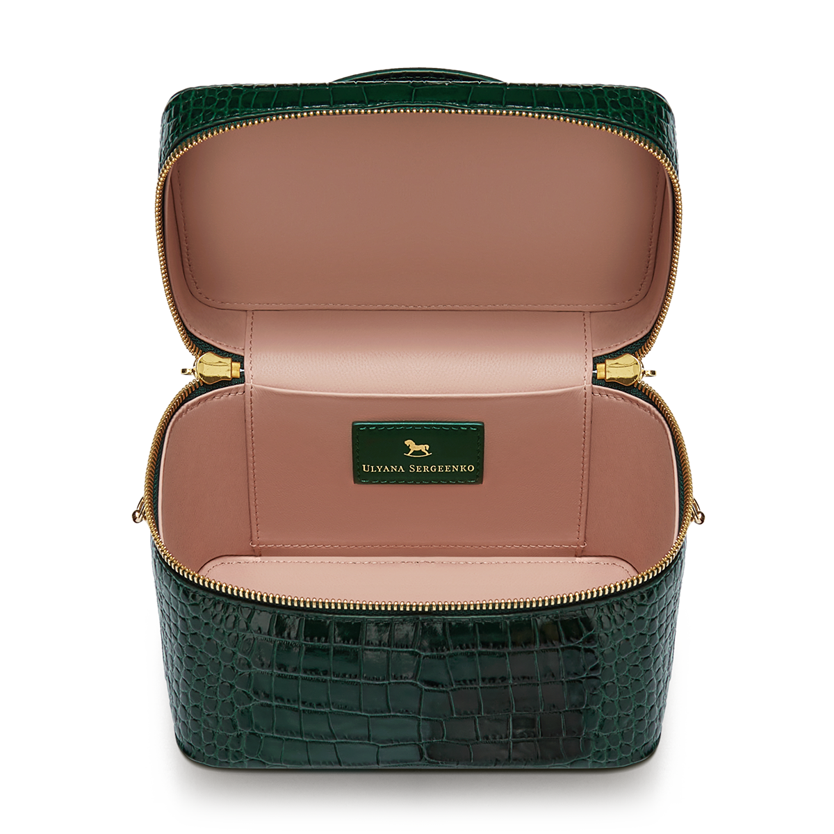 Leather bag with signature charm