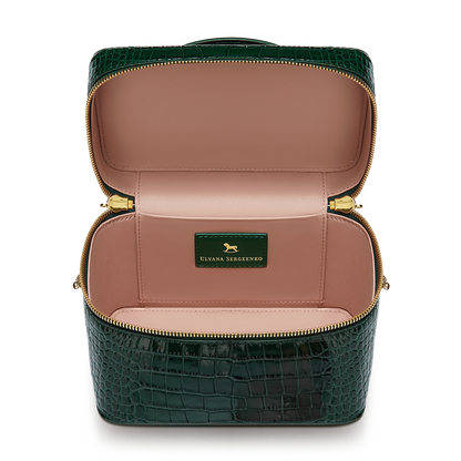 Leather bag with signature charm