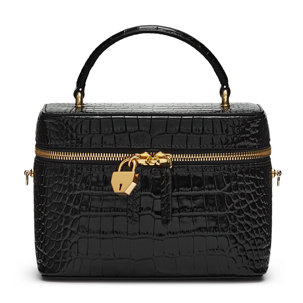 Leather bag with signature charm