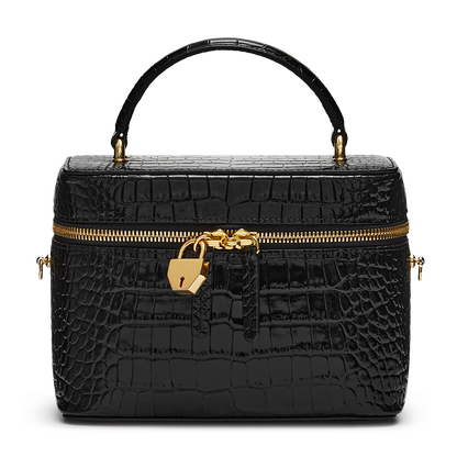 Leather bag with signature charm