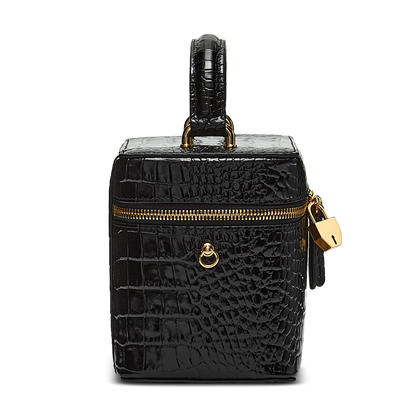 Leather bag with signature charm