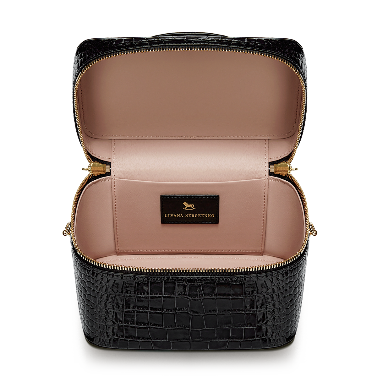 Leather bag with signature charm