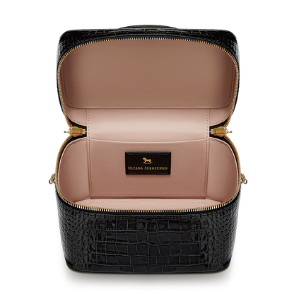 Leather bag with signature charm