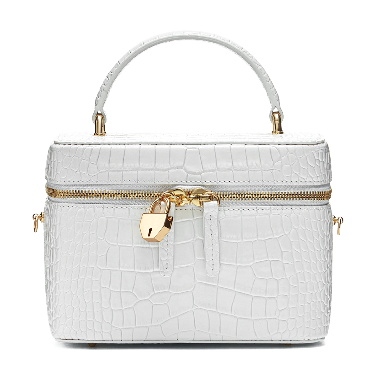 Leather bag with signature charm