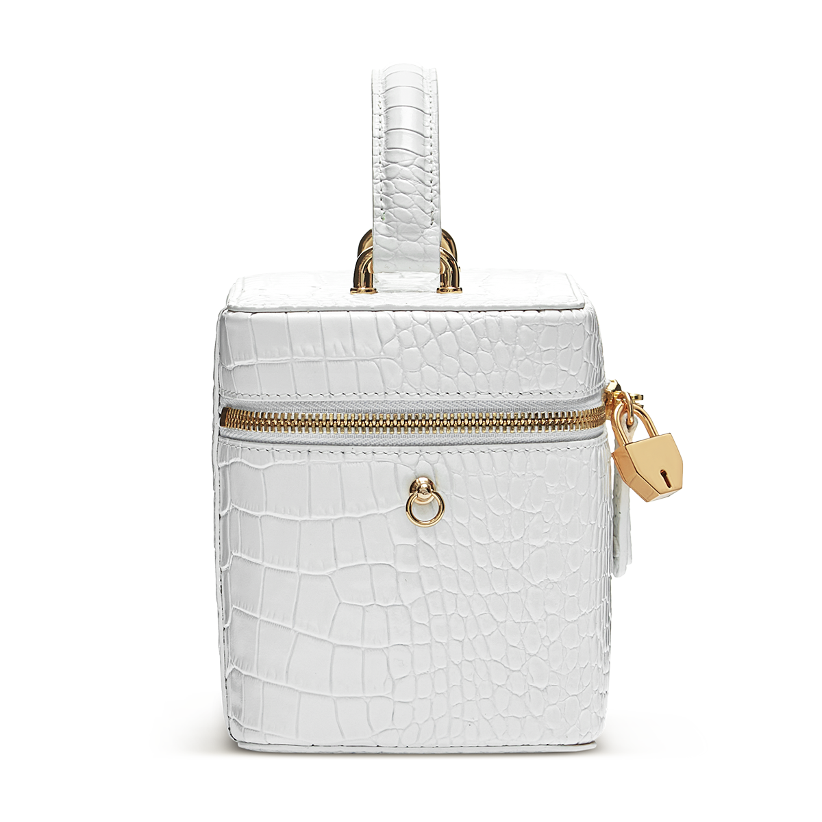 Leather bag with signature charm