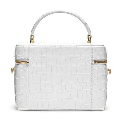 Leather bag with signature charm