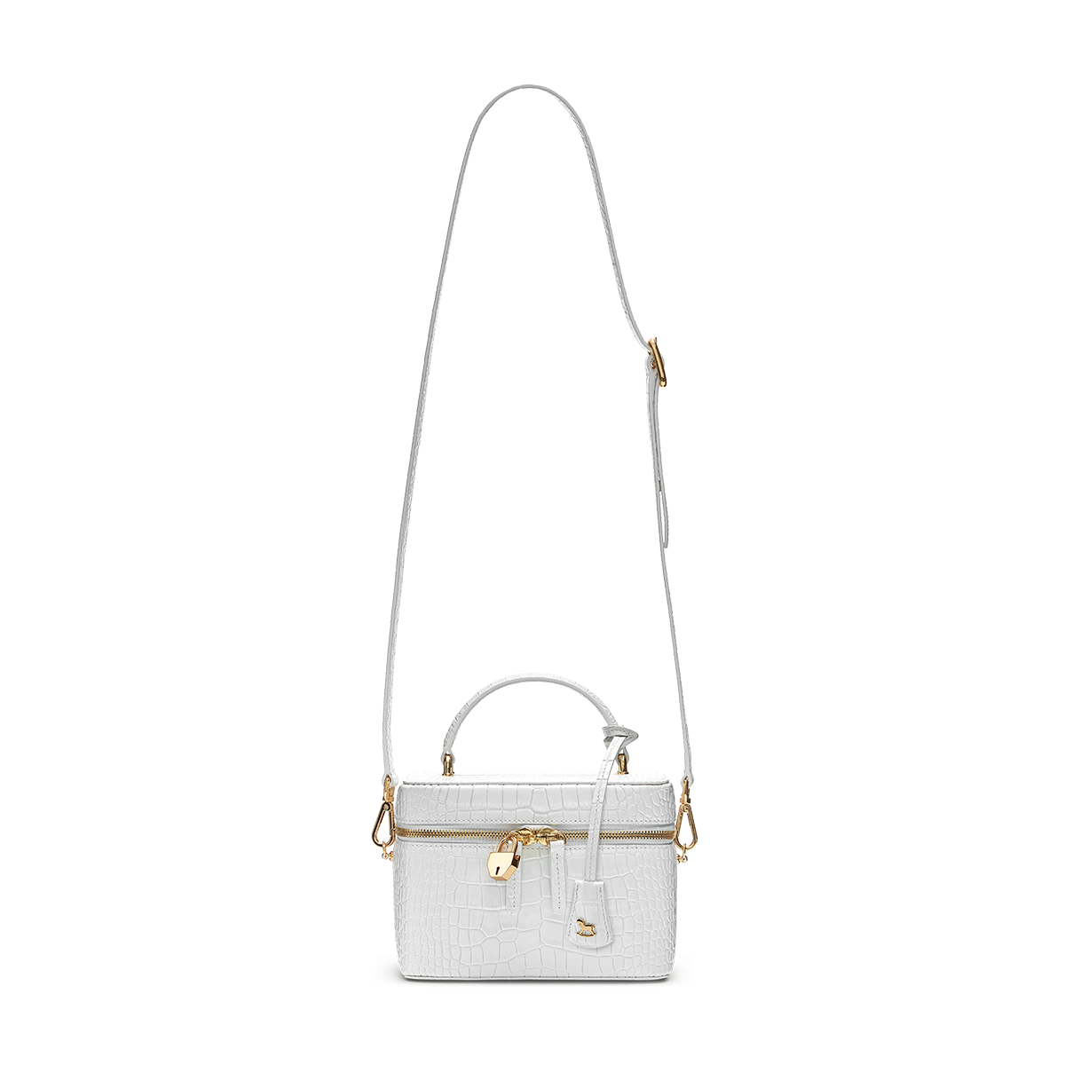 Leather bag with signature charm