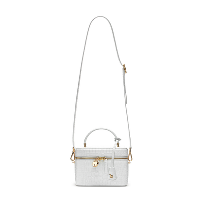 Leather bag with signature charm