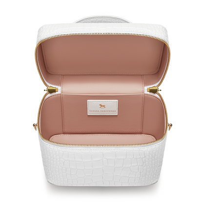 Leather bag with signature charm