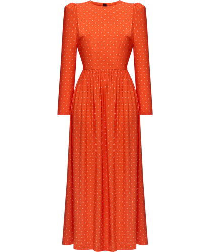 Viscose dress with a signature floral print
