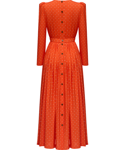 Viscose dress with a signature floral print