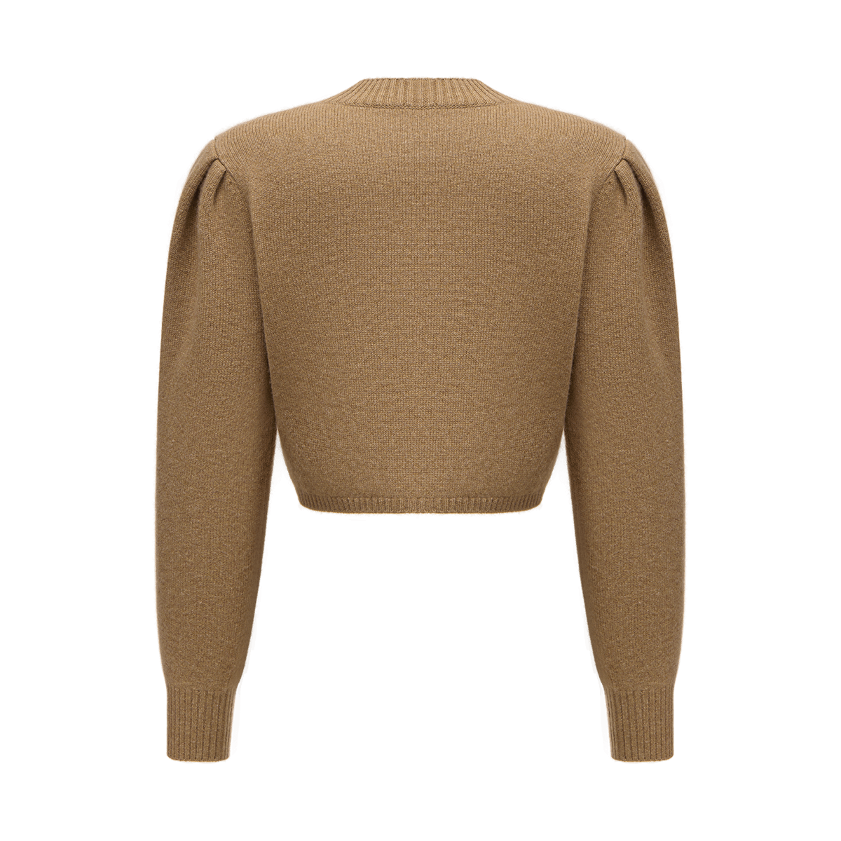 Cropped cashmere jumper with a signature symbol