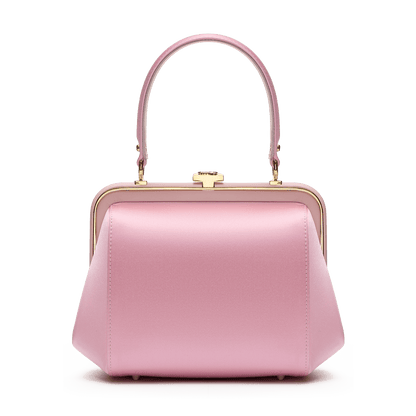 "Ira" satin and leather bag